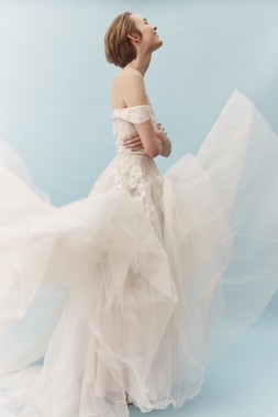 Luciane Off-Shoulder Wedding Dress Ivory