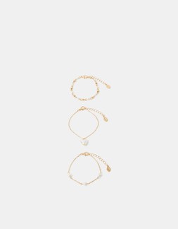 Delicate Pearl Heart Bracelet Pack