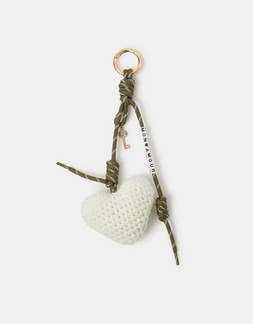 Macrame Heart & Cord Bag Charm
