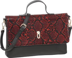 Red Snake Cross Body Bag