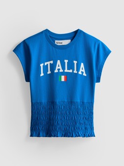 PRIMARK ITALIA SHIRRED TSHIRT, £7, €8, $11, RON40, PLN34, CZK210, HUF3000