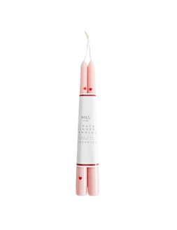 M&S Collection Heart Dinner Candles